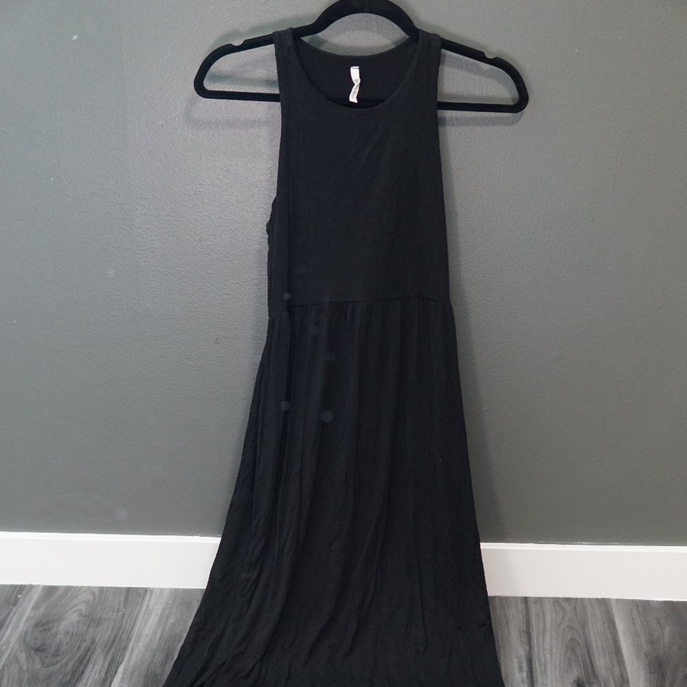 Womens Small Beeson River Black Maxi Dress